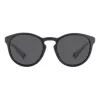 Polaroid PLD7050S003 Occhiali da sole rettangolari unisex - montatura nera, lenti grigie polarizzate