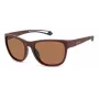 Polaroid PLD7051S7BL Occhiali da sole unisex - montatura nera, lenti polarizzate grigie, 57 mm