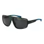 Polaroid PLD7054S61DLD Occhiali da sole uomo rettangolari - Montatura nera lenti grigie