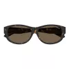 Polaroid PLD9020S086 Occhiali da sole unisex Havana montatura in plastica squadrata lenti polarizzate marroni