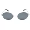 POLAROID Unisex PLD6066SVK6EX Occhiali da sole - montatura nera, lenti grigie polarizzate, 51 mm