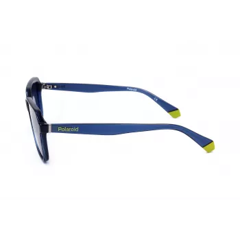 Occhiali da sole unisex POLAROID PLD6161SPJP rettangolari polarizzati - montatura nera lenti grigie 58mm