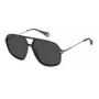 POLAROID Occhiali da sole unisex PLD6182SKB7M9 rettangolari nero/grigio 59 mm
