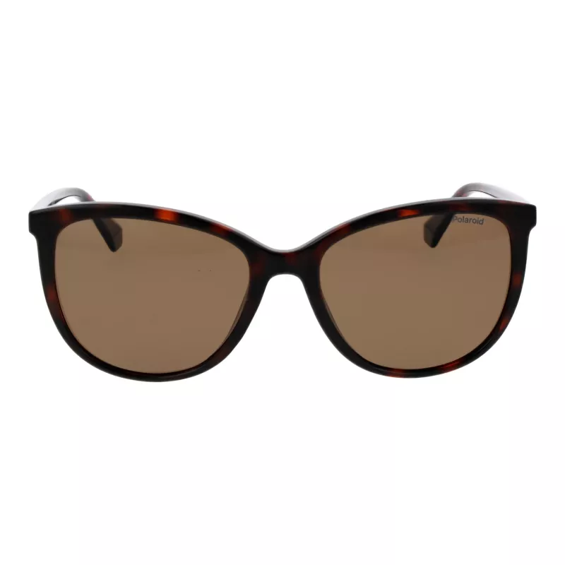 POLAROID Occhiali da sole donna PLD4138S55086, quadrati, Havana Grigio, 55 mm