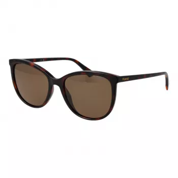 POLAROID Occhiali da sole donna PLD4138S55086, quadrati, Havana Grigio, 55 mm
