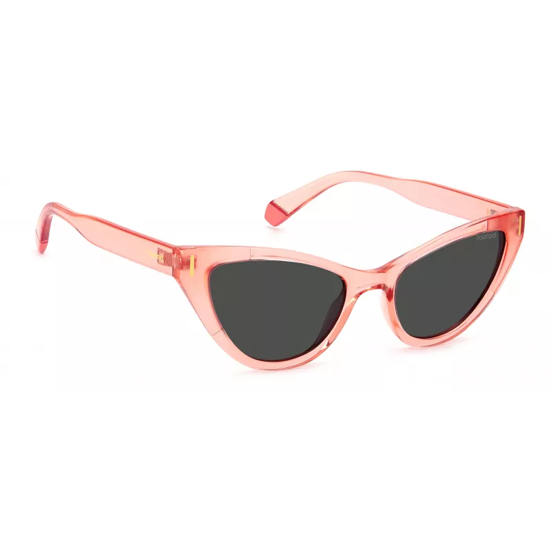 POLAROID Donna PLD6174S9R6M9 Occhiali da sole rettangolari polarizzati Havana marroni 52mm