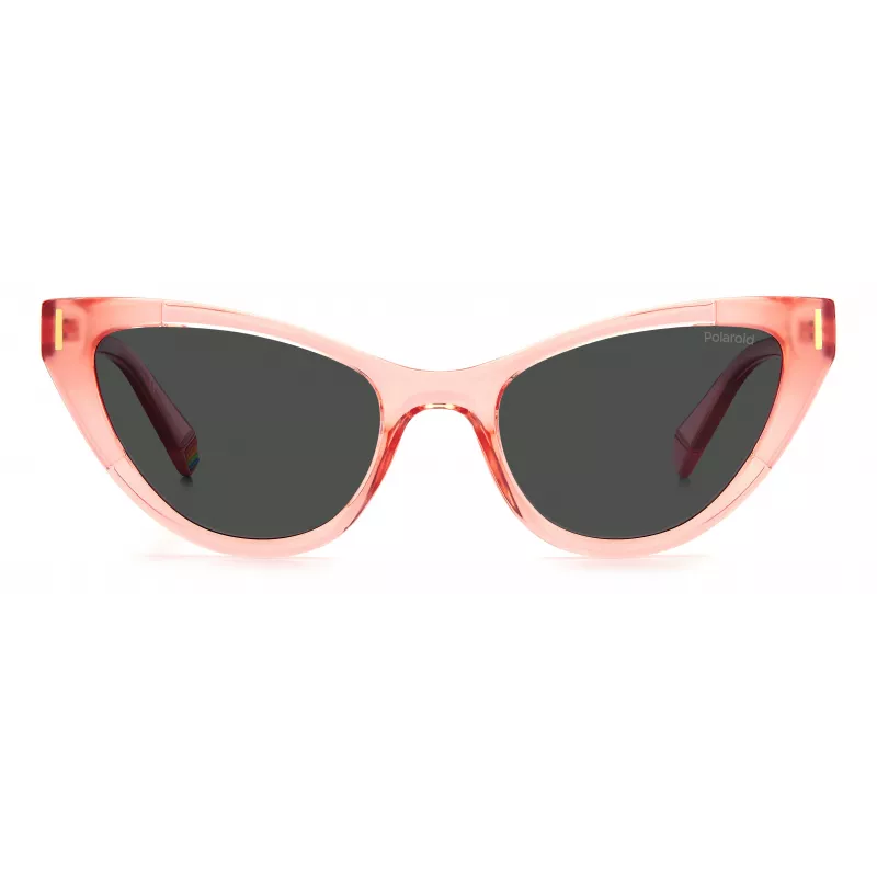 POLAROID Donna PLD6174S9R6M9 Occhiali da sole rettangolari polarizzati Havana marroni 52mm