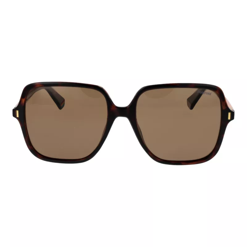 POLAROID Occhiali da sole donna PLD6219S56086 - montatura nera, lenti polarizzate grigie, 56 mm