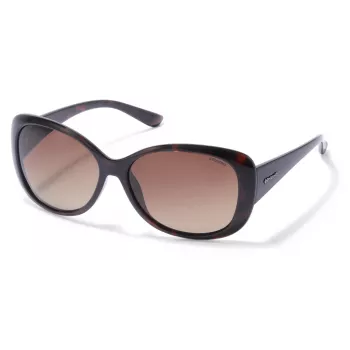 POLAROID Occhiali da sole donna P8317-0BM-LA havana marrone rettangolari polarizzati