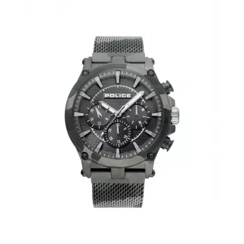 POLICE Orologio uomo Adder R1453321003 47mm Quarzo analogico orologio da polso quadrante nero pelle