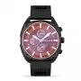 POLICE orologio analogico al quarzo uomo PEWJQ2007302 47mm quadrante nero cinturino in pelle nera