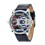 POLICE orologio uomo R1451279001 al quarzo 55mm quadrante nero cinturino in pelle