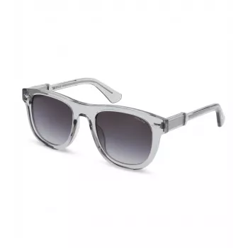 POLICE Occhiali da sole uomo rettangolari SPLL87M5203GU montatura in acetato Havana lenti in policarbonato verdi 52mm
