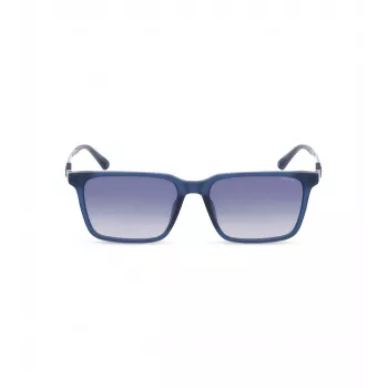 Occhiali da sole uomo POLICE SPLP31-5603LM - montatura acetato squadrata, lenti in policarbonato grigie, protezione UV400, 56/17/145 mm