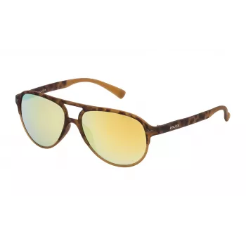 POLICE occhiali da sole uomo SK0475449EG - montatura nera, lenti grigie, 54 mm
