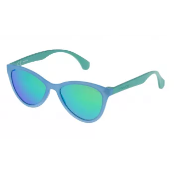POLICE Occhiali da sole uomo SPL08654715V Havana rettangolari 65/17/140 mm