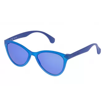 Police Occhiali da sole uomo SPL08654U43B - montatura rettangolare in propionato, protezione UV400