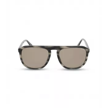 POLICE Occhiali da sole uomo SPLE06-5606K3 montatura rettangolare in acetato UV400