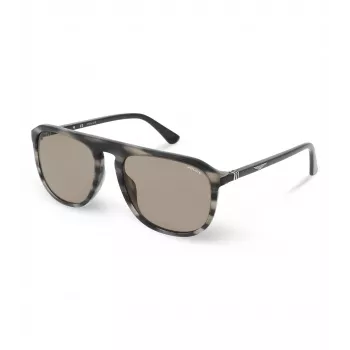 POLICE Occhiali da sole uomo SPLE06-5606K3 montatura rettangolare in acetato UV400
