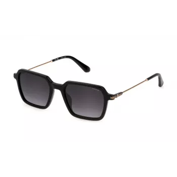POLICE Occhiali da sole uomo SPLL10M520700 - montatura nera, lenti grigie 52/20/145 mm