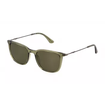 Police Occhiali da sole da uomo SPLL77-53G61P Havana verde polarizzati 53mm