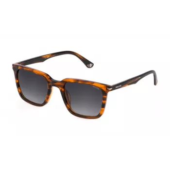 Police Occhiali da sole uomo SPLL80-520836 havana marrone acetato 52mm