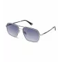 POLICE Occhiali da sole uomo SPLL86M580F94 Dark Havana montatura quadrata in acetato lenti grigie sfumate UV400 58/16/145 mm