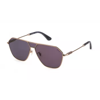 Police Occhiali da sole uomo SPLL89-628FFY - Montatura nero lucido, lenti grigio fumo, 62 mm