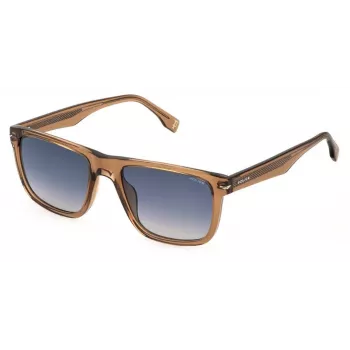 POLICE Occhiali da sole da uomo SPLQ83-540805 Montatura nera lenti grigie 54 mm