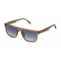 POLICE occhiali da sole uomo SPLQ83-560805 - montatura rettangolare in acetato, protezione UV400, lenti 56 mm