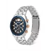 POLICE Orologio da uomo 15995JSTBL61M 46mm Quadrante blu Cinturino in pelle blu