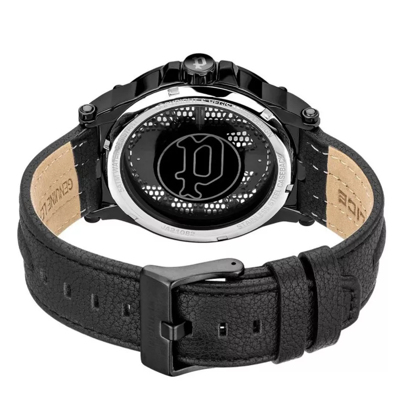POLICE Orologio uomo Blaze PEWJA2108201 47mm quadrante nero cinturino in pelle