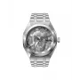 POLICE orologio uomo PEWJG2110702 46mm cassa in acciaio cinturino in pelle nero analogico al quarzo
