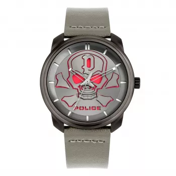 POLICE Orologio da uomo PL15714JSU-61 44,5 mm quadrante blu cinturino in pelle quarzo
