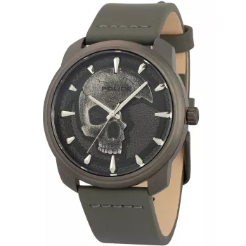 Police Orologio uomo PL15714JSU61A 44mm quadrante blu cinturino in pelle