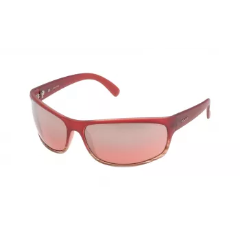 POLICE S186371ACNX Occhiali da sole unisex aviator - Montatura in acetato nera, lenti in policarbonato grigie, larghezza lente 71 mm