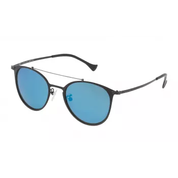 POLICE SPL15651599B Occhiali da sole unisex - Montatura in plastica rettangolare UV400