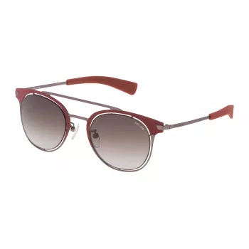 POLICE SPL158490C86 Occhiali da sole uomo Havana brown tortoise acetato 49mm