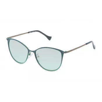 POLICE SPL19054KB1X Occhiali da sole da donna - montatura in acetato nera, lenti in policarbonato grigie, protezione UV400, 54 mm