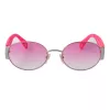 POLICE SPLA18-540492 Occhiali da sole donna, rettangolari, Havana marrone sfumato 54mm
