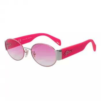 POLICE SPLA18-540492 Occhiali da sole donna, rettangolari, Havana marrone sfumato 54mm