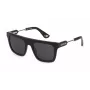 POLICE SPLF71-53700Y Occhiali da sole da uomo rettangolari in acetato nero/grigio 53/21/145 mm