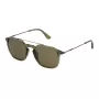 POLICE SPLL76-53G61P Occhiali da sole da uomo Havana rettangolari con lenti polarizzate grigie