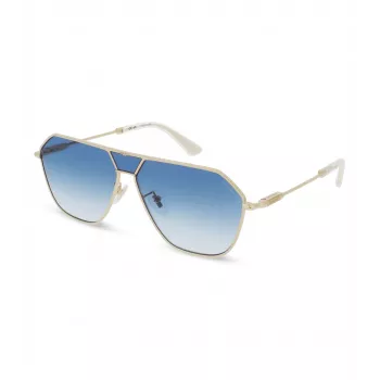 POLICE SPLL89-620300 Occhiali da sole da uomo modello pilota - Montatura nero lucido, lenti fumé, 62 mm