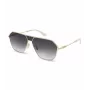POLICE SPLL89-62300Y Occhiali da sole uomo rettangolari - montatura nera lenti grigie 62mm