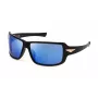 POLICE SPLN37-650Z42 Occhiali da sole uomo, montatura nera, lenti grigie, 65/14/115 mm