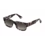 POLICE SPLP24-5407MR Occhiali da sole da uomo - Montatura nera, lenti grigie a specchio, 54 mm