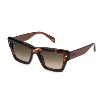 Occhiali da sole donna POLICE SPLP48-5202AD, montatura nero lucido, lenti grigie, 52mm