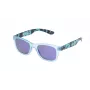POLICE Occhiali da sole uomo S194450715B rettangolari montatura in acetato blu lenti a specchio 50/22/140 mm