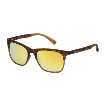 POLICE occhiali da sole SK0445149EG uomo montatura acetato rettangolare UV400 51mm